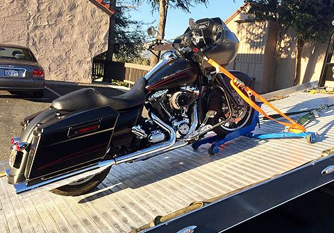 motorcycle towing